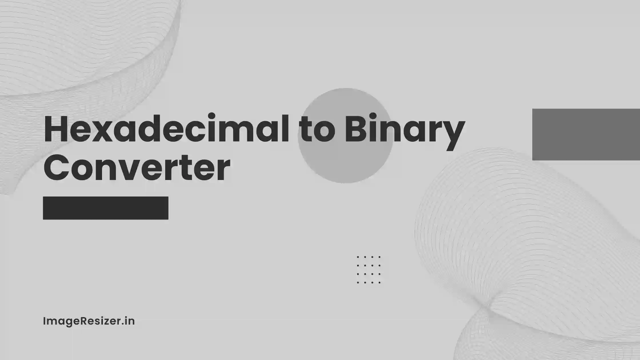 Hexadecimal  to Binary Converter